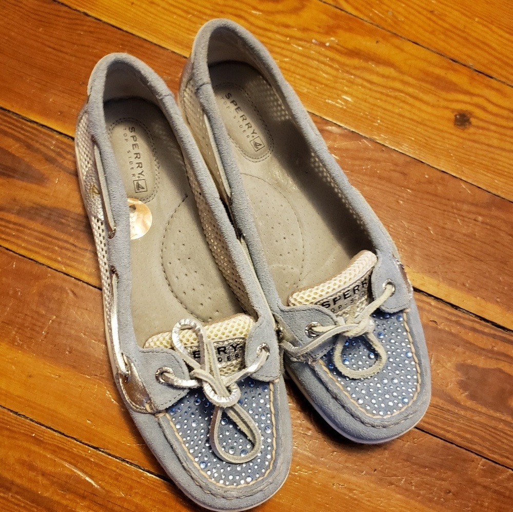 Baby Blue Sperry Top Siders